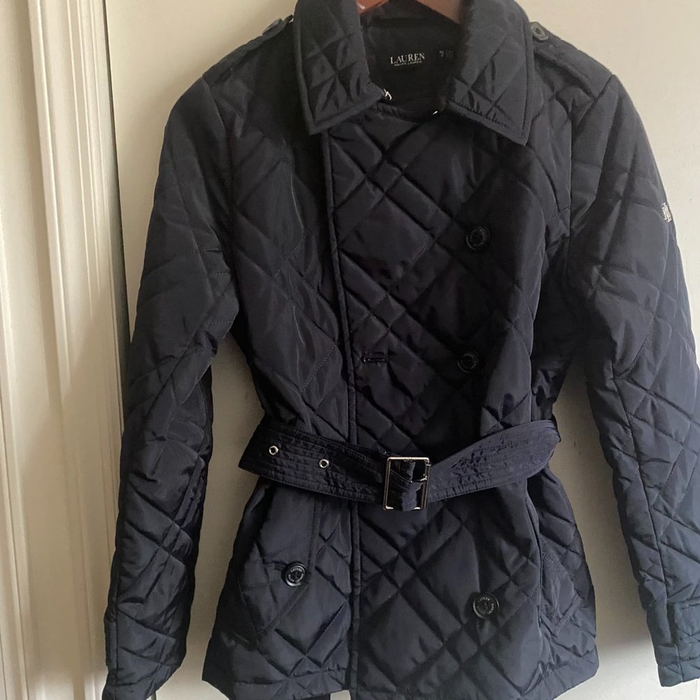 Lauren Ralph Lauren Jacket Belt Puffer - Picture 1 of 5